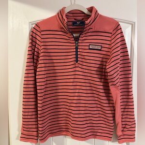 Vineyard Vines Boys Half Zip Striped Sweater Medium (12/14)